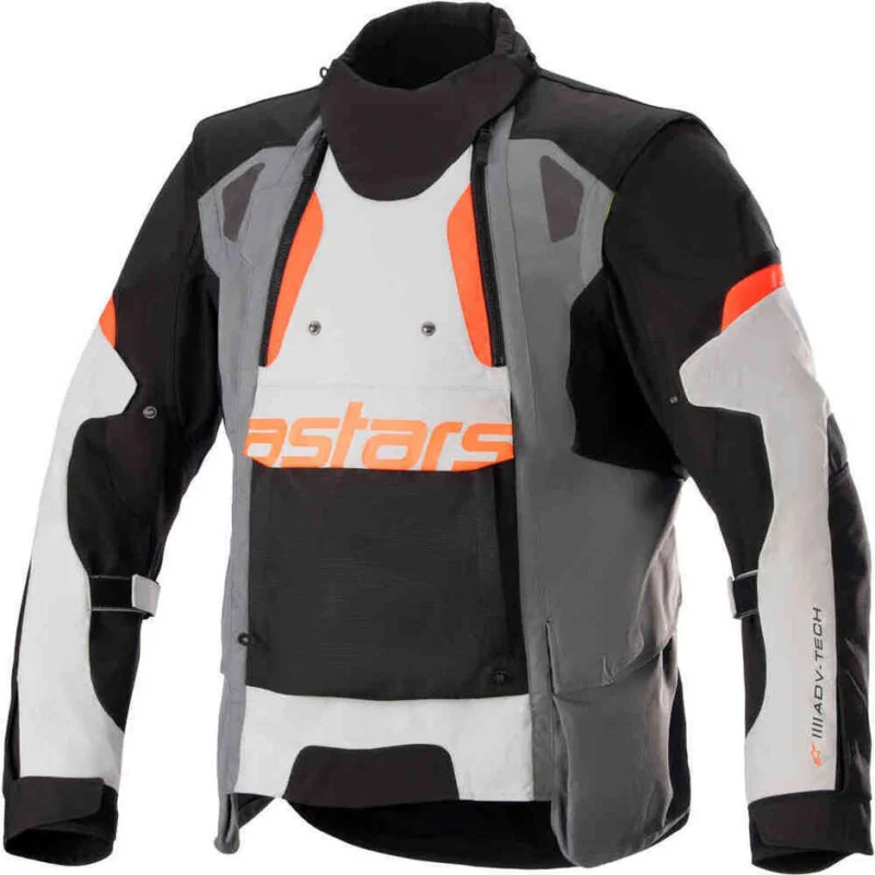 Alpinestars HALO DRYSTAR Adventure Motorcycle Jacket Black Gray Black Quantità Limitata