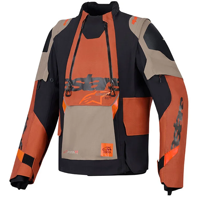 Alpinestars HALO PRO Drystar XF Laminated Technical Motorcycle Jacket Red Black Quantità Limitata