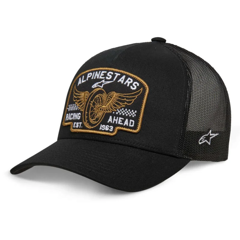 Alpinestars HERITAGE PATCH TRUCKER Cap Black/Black Occasione Imperdibile