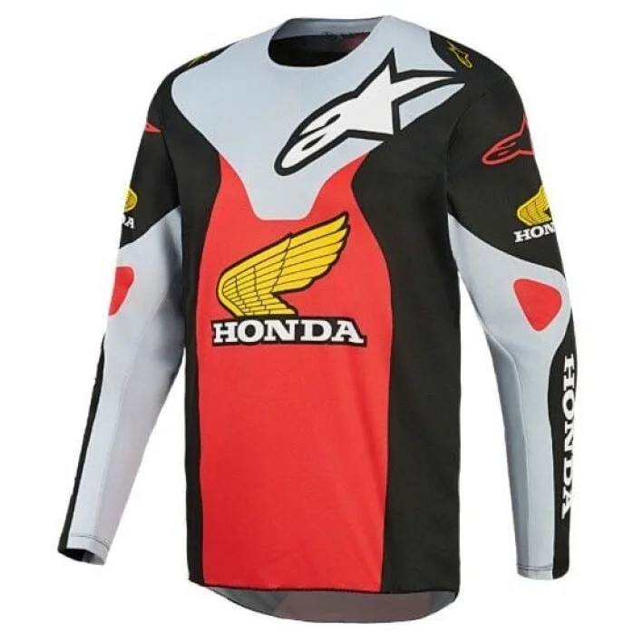 Alpinestars Honda Racer Veil Motocross Jersey Black Grey Red Subito Disponibile