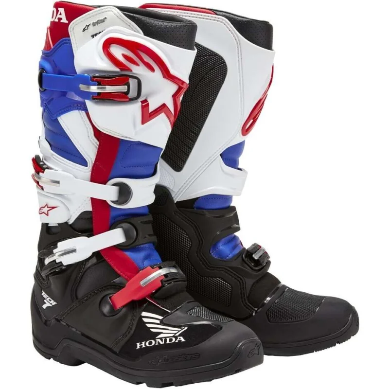 Must-Have Alpinestars Honda Tech 7 Enduro Drystar Motocross Boots Black White Blue Bright Red