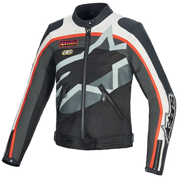 Più Venduto Alpinestars Idles Women's Motorcycle Jacket White Black Red Flame