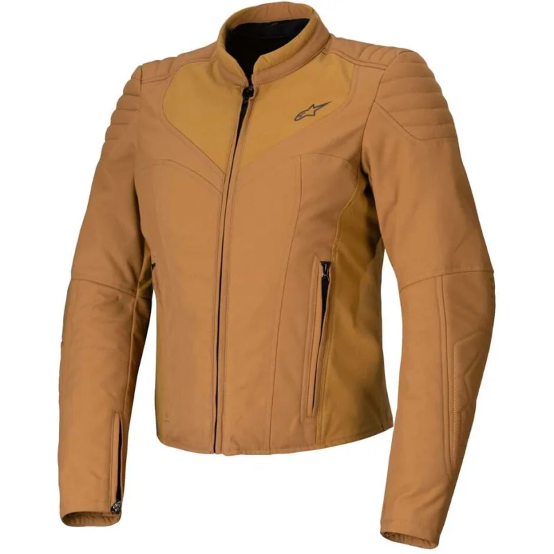 Compra Adesso Alpinestars ISLA WR WOMEN Utility Women's Fabric Motorcycle Jacket Light Brown Gold