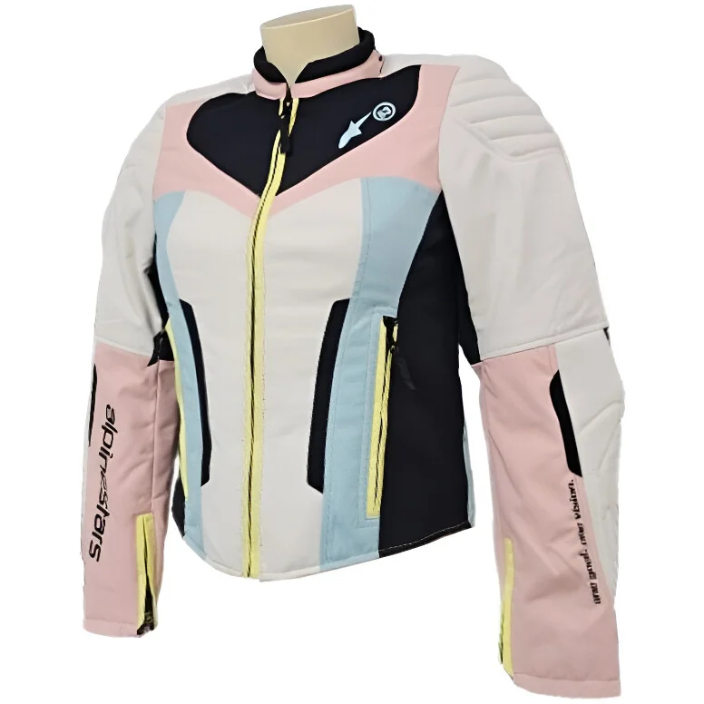 Alpinestars ISLA WR WOMEN Women's Fabric Motorcycle Jacket Ecru Coral Black Aqua Ordina Subito