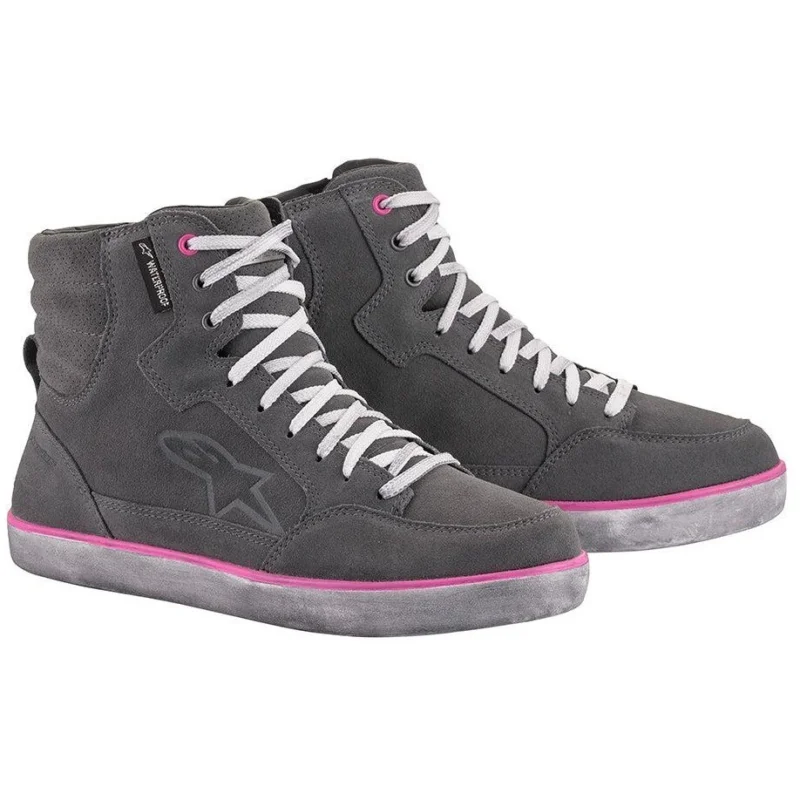 Alpinestars J-6 WATERPROOF Fuchsia Light Gray Women's Motorcycle Shoe Prezzo Ridotto