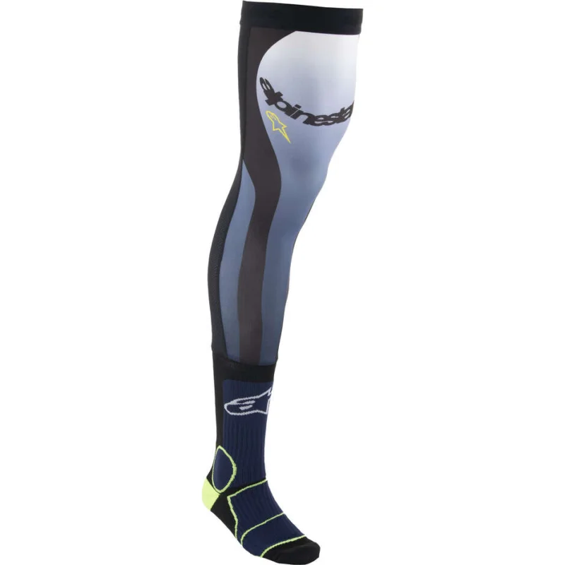 Consegna Rapida Alpinestars KNEE BRACE Cross Enduro Motorcycle Socks Yellow Fluo Navy