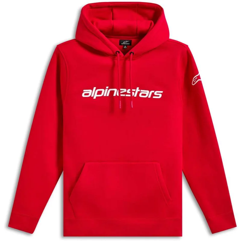 Spedizione Espresso Alpinestars LINEAR WORDMARK V3 Sweatshirt Red/White/White