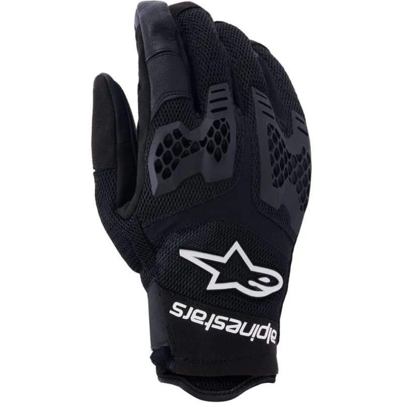 Alpinestars MANTI AIR Fabric Motorcycle Gloves Black White Affare