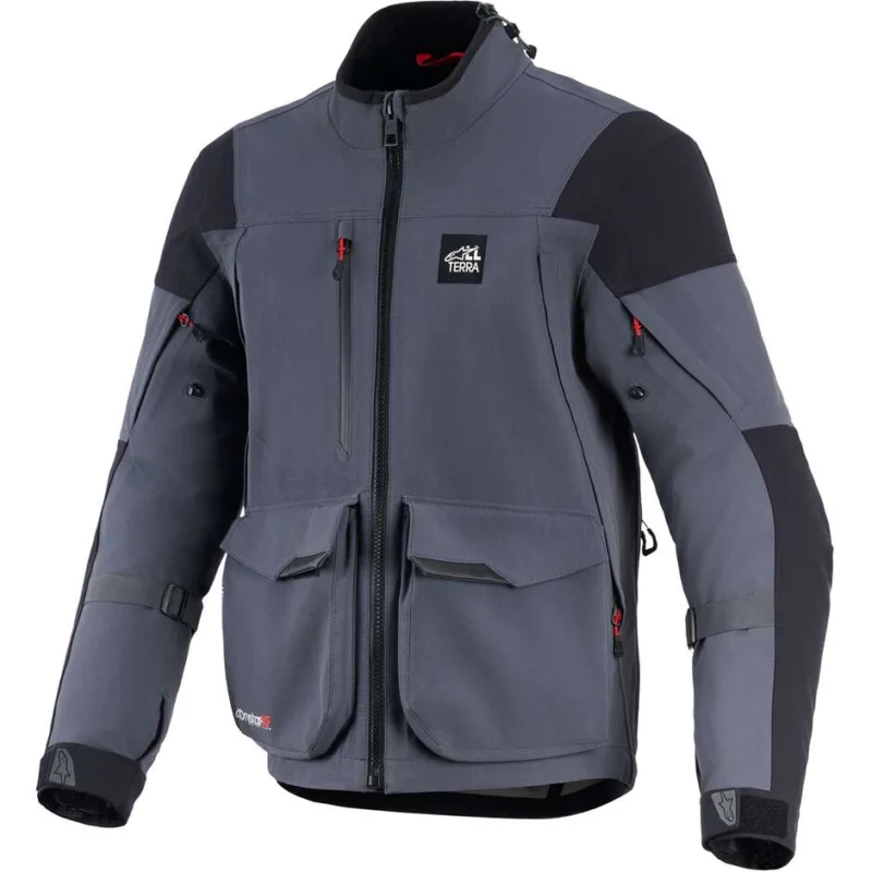 Solo Oggi Alpinestars MAXDURA DRYSTAR XF LAMINATED ARMORED SHELL Motorcycle Jacket Deep Grey Black