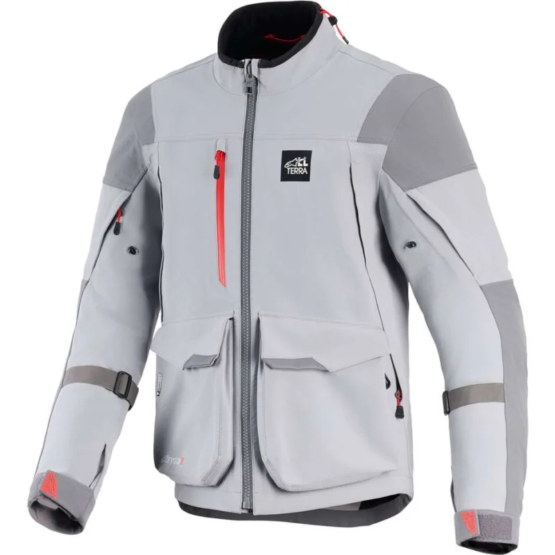 Alpinestars MAXDURA DRYSTAR XF LAMINATED ARMORED SHELL Motorcycle Jacket Medium Grey Dark Grey Consegna Rapida