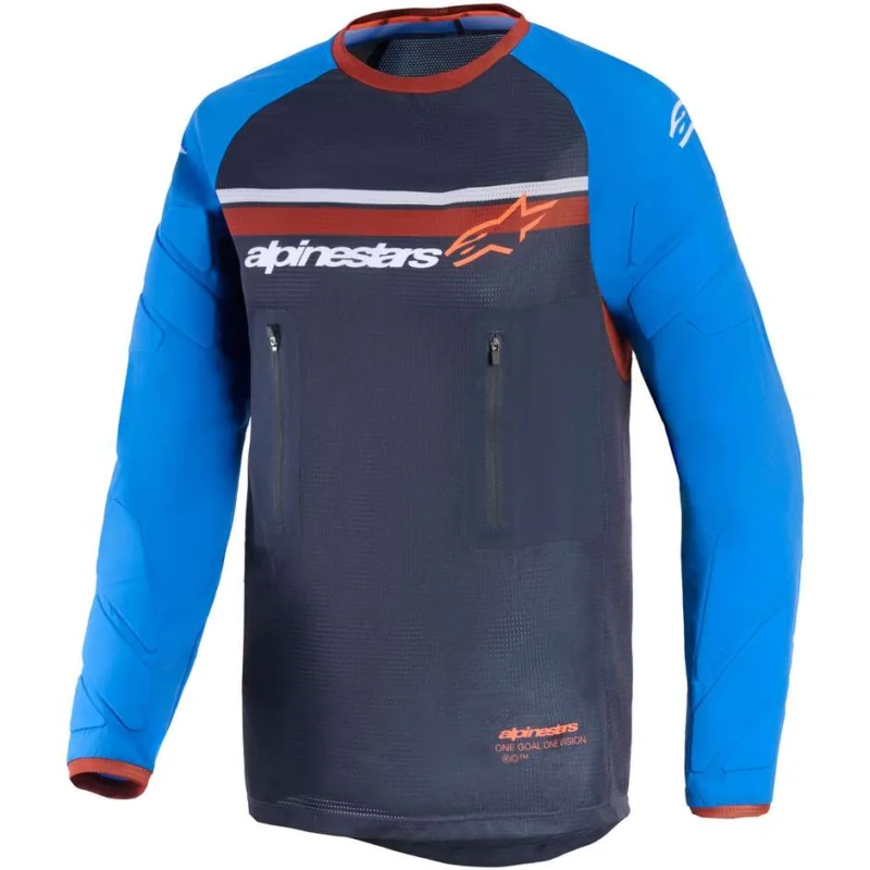Compra Online Alpinestars MAXDURA DUAL Motocross Jersey Dark Grey Royal Blue