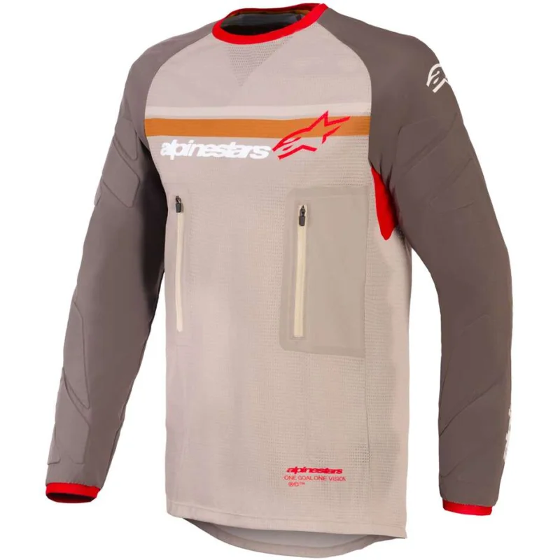 A Buon Prezzo Alpinestars MAXDURA DUAL Motocross Jersey, Rust Brown, Mood Indigo