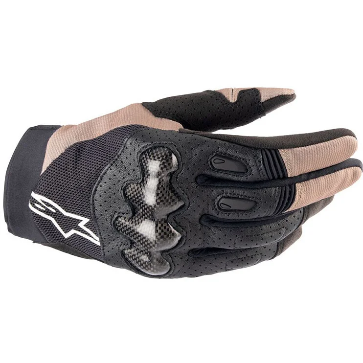 Alpinestars MEGAWATT Cross Enduro Motorcycle Gloves Stone Black Direttamente Dal Produttore