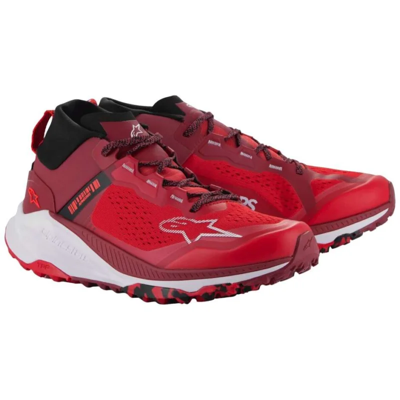 Affare Alpinestars META XR V2 Bright Dark Red Red White Motorcycle Shoes