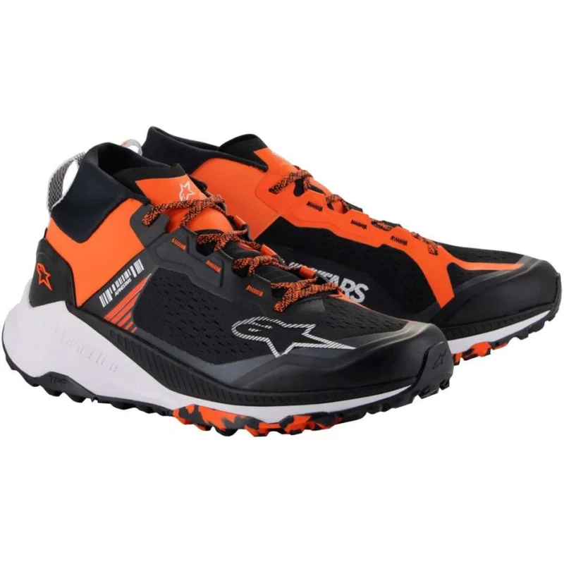 Reso Gratuito Alpinestars META XR V2 Motorcycle Shoes Black Orange White