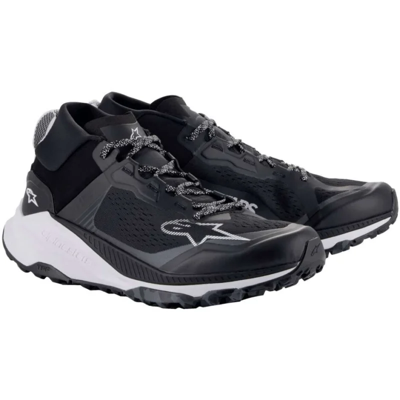 Alpinestars META XR V2 Motorcycle Shoes Black White Dark Grey Ultime Pezzi