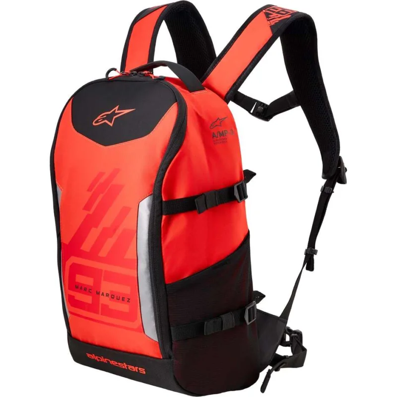 Alpinestars MM93 AMP3 Motorcycle Backpack Fluorescent Red Bright Red Black Economico