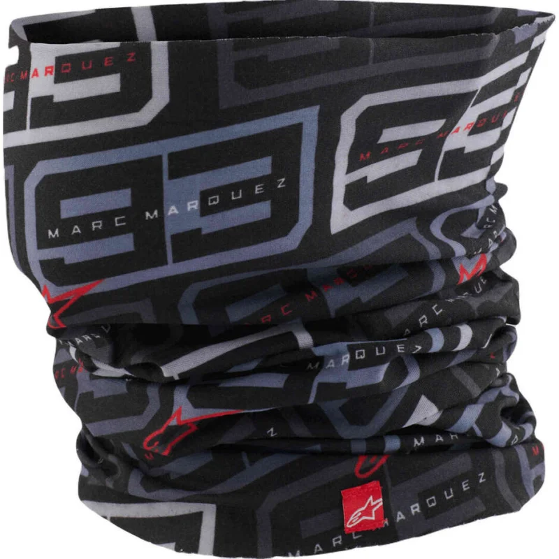 Novità Alpinestars MM93 Neck Tube Motorcycle Collar Black Anthracite Bright Red