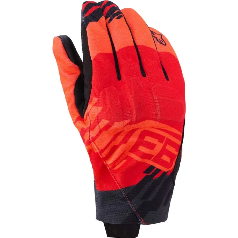 Alpinestars MM93 REEF V2 Motorcycle Gloves Fluo Red Bright Red Black Spedito Oggi