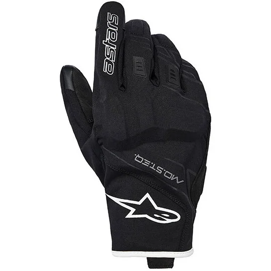 Alpinestars Moblast WP Technical Motorcycle Gloves Black White Soddisfatti O Rimborsati
