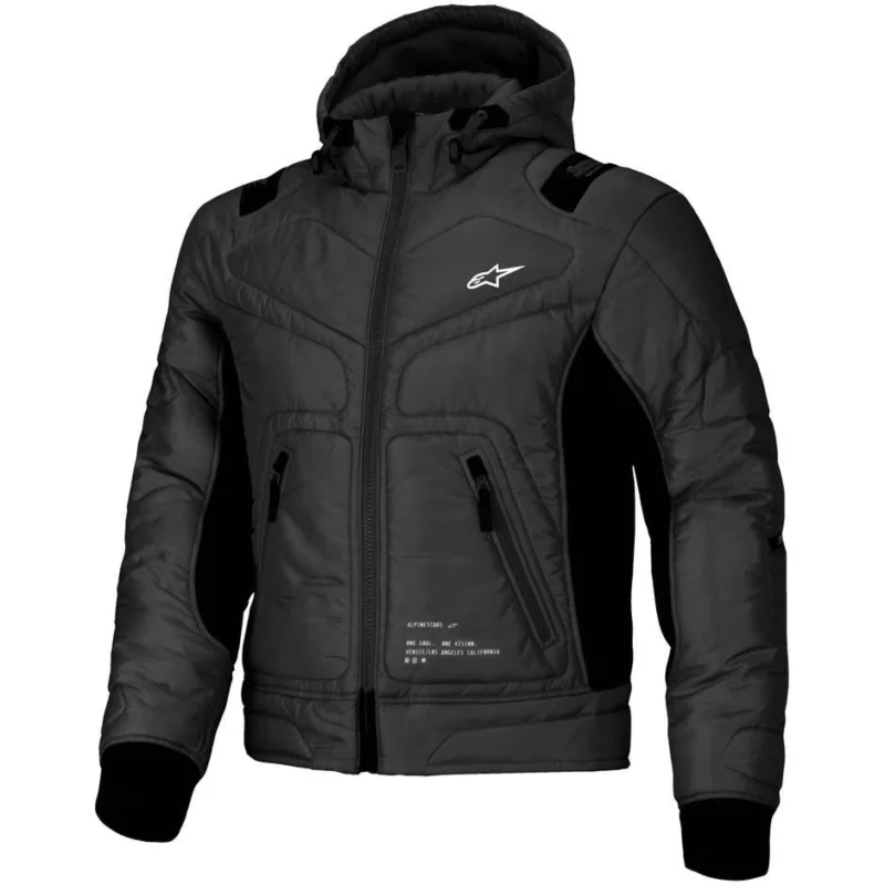 Offerta Limitata Alpinestars MOHOBBS WP Fabric Motorcycle Jacket Black Orange Fluorescent