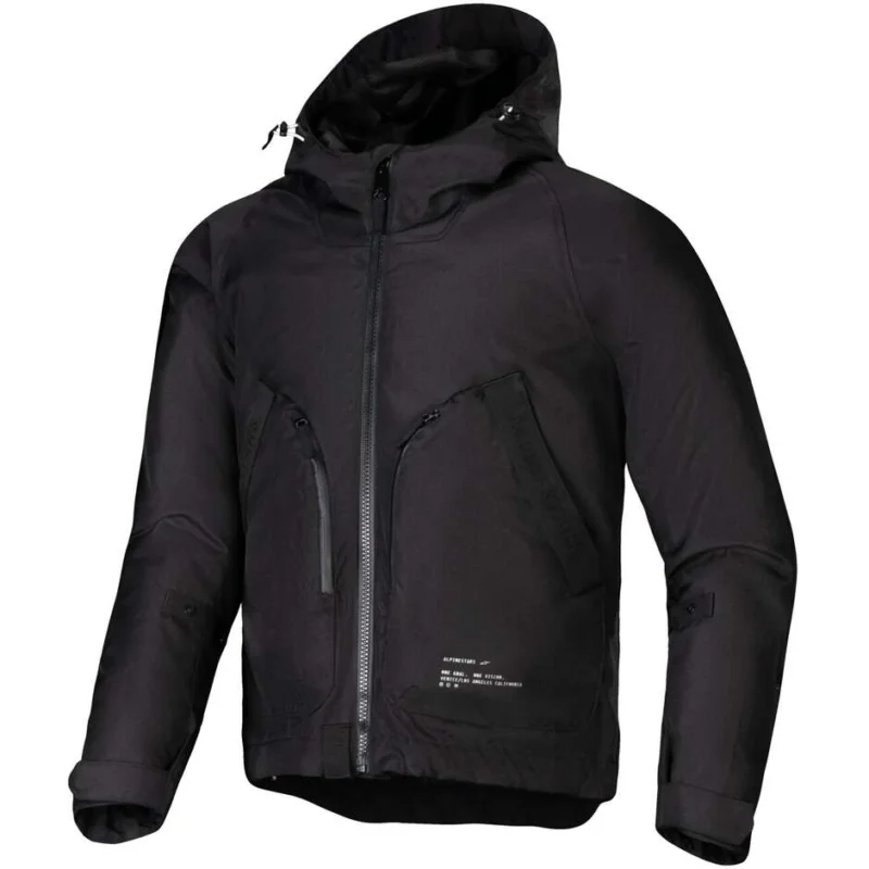 Alpinestars MORUSH WP PARKA Fabric Motorcycle Jacket Black Promo Stagionale