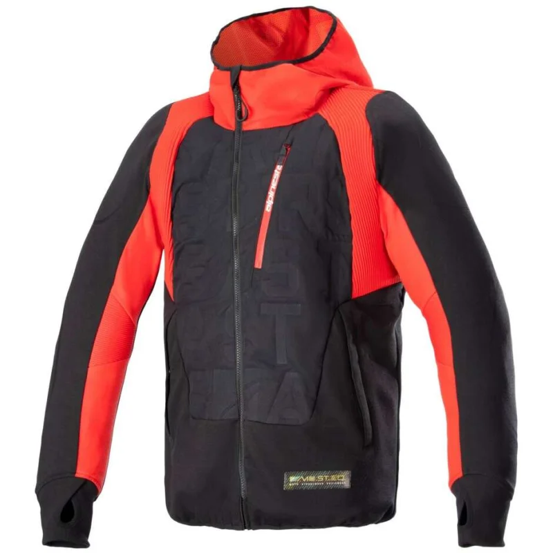 Alpinestars MO.ST.EQ HYBRID HOODED Motorcycle Jacket Red Black Acquista Ora