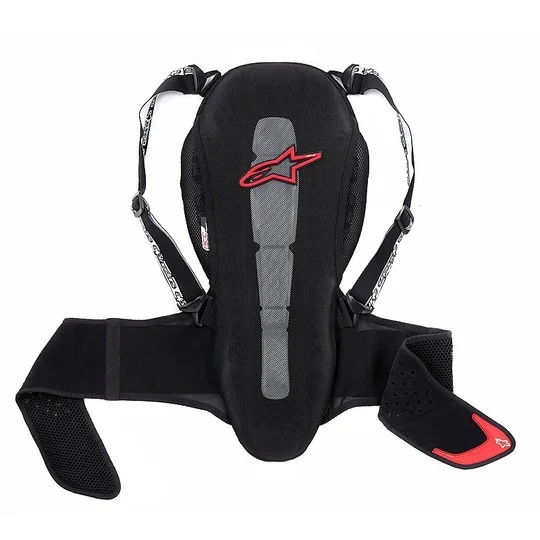 Alpinestars Motorcycle Back Protector Nucleon KR-2 Protector Black Red Pagamento Sicuro