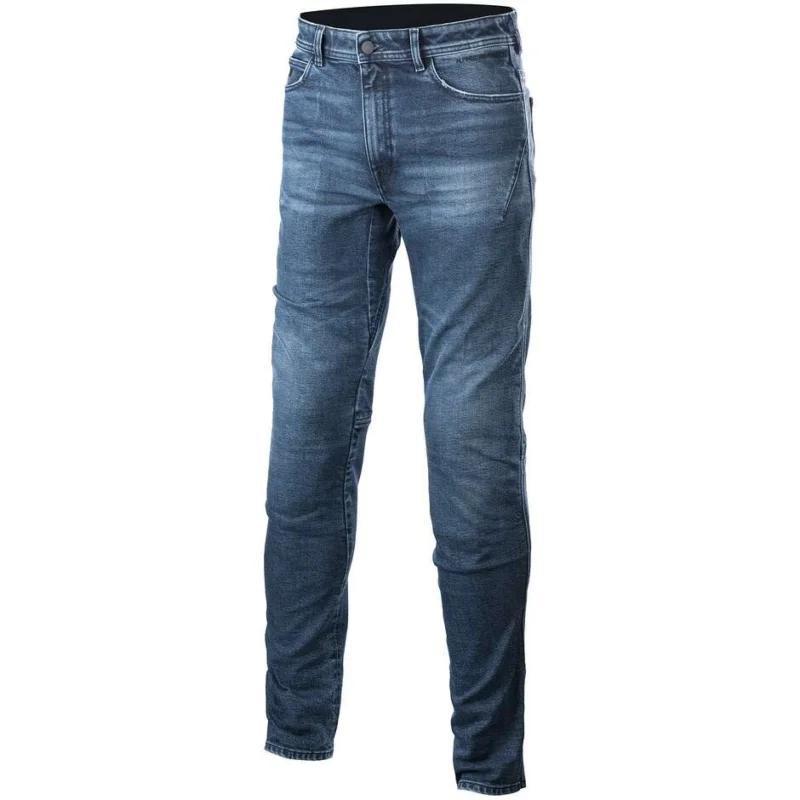 Promozione Esclusiva Alpinestars Motorcycle Jeans ARGON SLIM FIT DENIM L34 Mid Blue