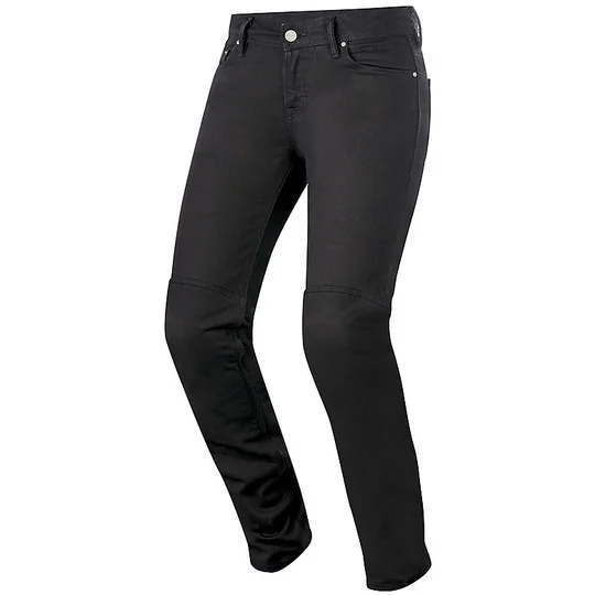 Offerta Alpinestars Motorcycle Pants Woman Denim Jeans Denim Daisy Woman's Pant Blacks