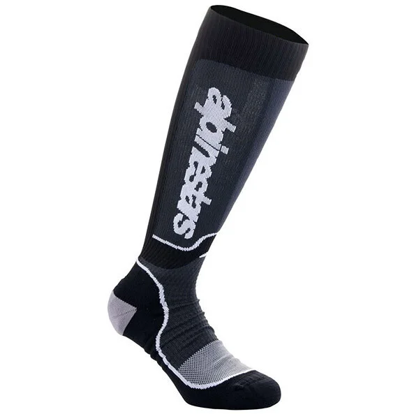 Alpinestars MX PLUS Cross Enduro Motorcycle Socks Black White A Buon Prezzo