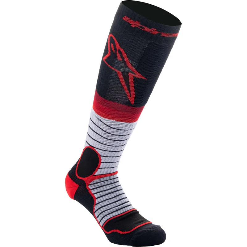 Alpinestars MX PRO Cross Enduro Motorcycle Socks Red Gray Black Direttamente Dal Produttore