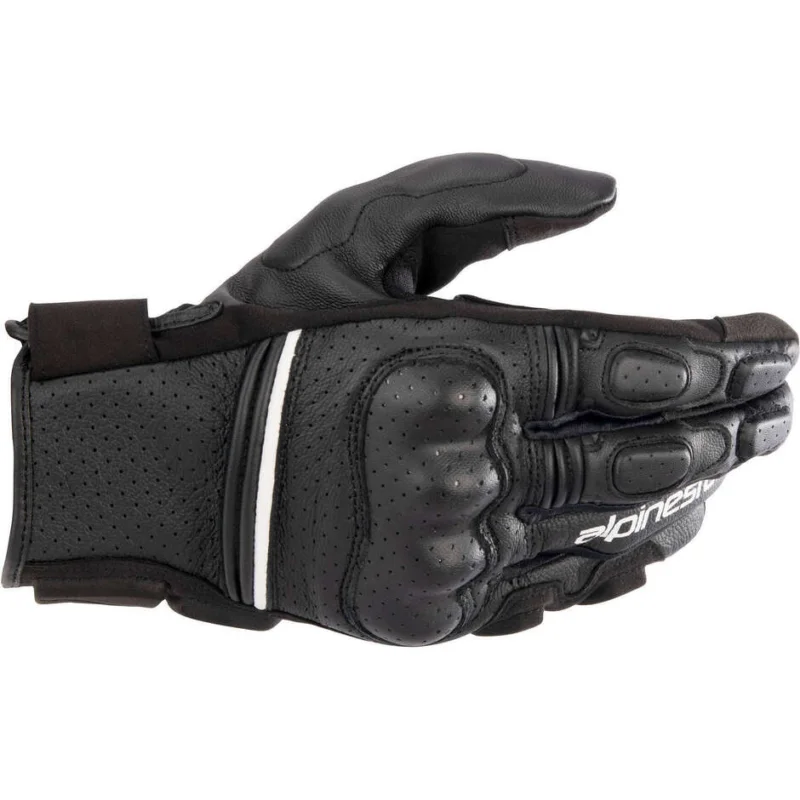 Alpinestars PHENOM AIR Leather Motorcycle Gloves Black White Occasione Imperdibile