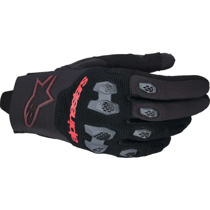 Alpinestars PRO-DURA Motocross Enduro Gloves Black Bright Red Acquista Ora