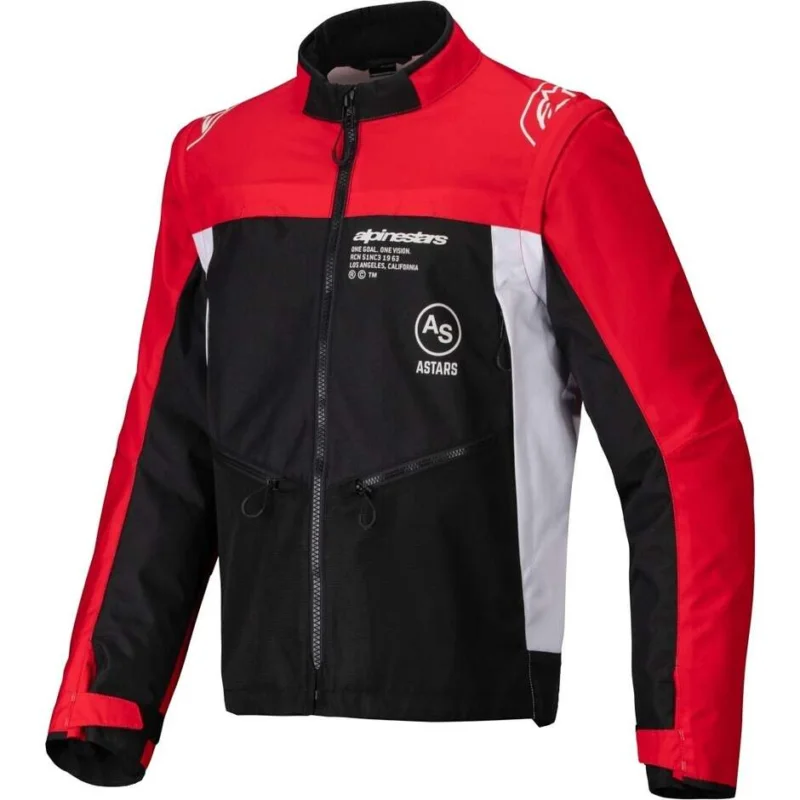 Compra Oggi Stesso Alpinestars PRO-DURA Motocross Enduro Jacket Black Bright Red White
