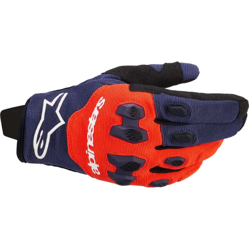 Alpinestars PRO-DURA Navy Hot Orange White Cross Enduro Motorcycle Gloves Compra Online