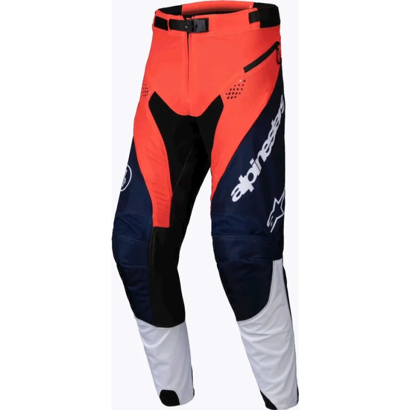 Occasione Imperdibile Alpinestars PRO-DURA Navy Hot Orange White Cross Enduro Motorcycle Pants