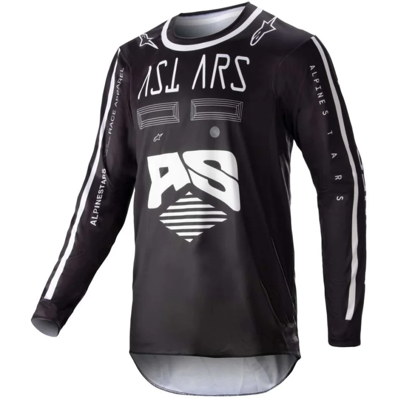 Sconto Alpinestars RACER FOUND Cross Enduro Motorcycle Jersey Black
