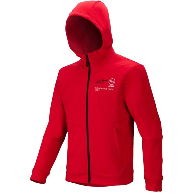 Popolare Alpinestars RACER MX FLEECE Bright Red Moto Cross Enduro Sweatshirt