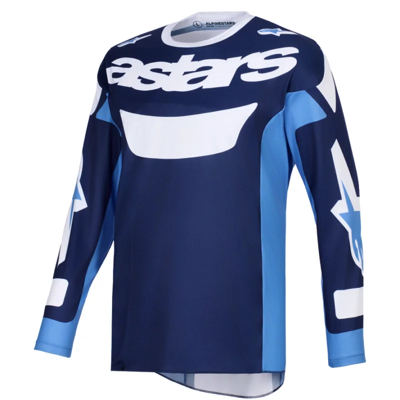 Alpinestars RACER RIWAY Cross Enduro Jersey, Light Blue, White Promo Stagionale