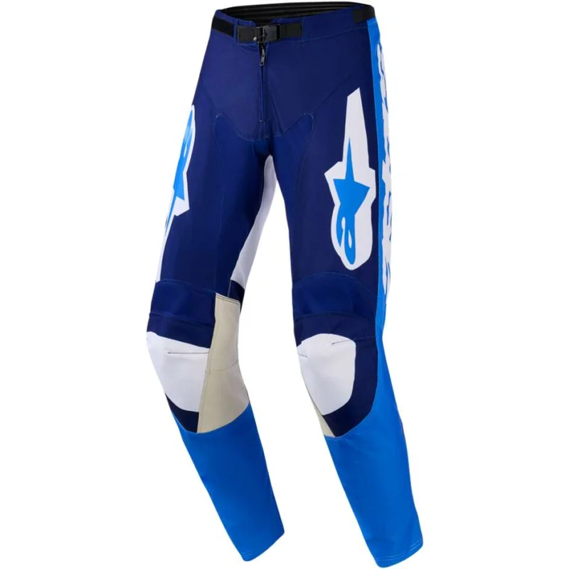 Alpinestars RACER RIWAY Cross Enduro Motorcycle Pants Blue White Light Blue Promozione