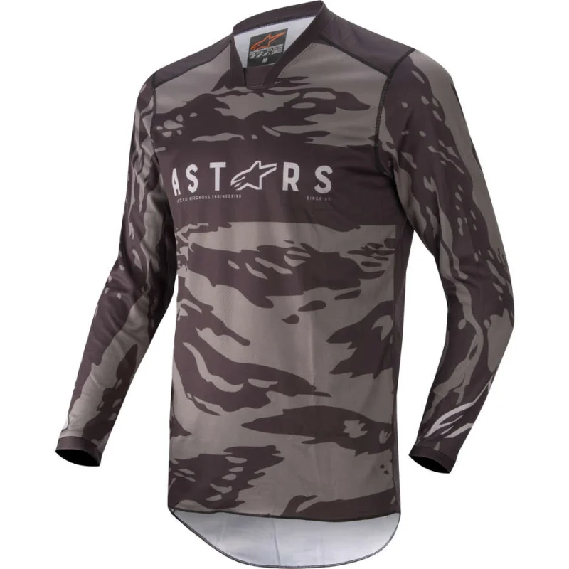 Promozione Alpinestars RACER TACTICAL Cross Enduro Motorcycle Jersey Black Gray