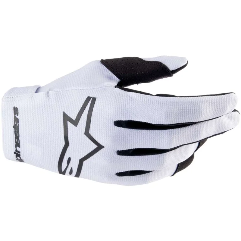 A Buon Prezzo Alpinestars RADAR Cross Enduro Motorcycle Gloves Black Gray Mist