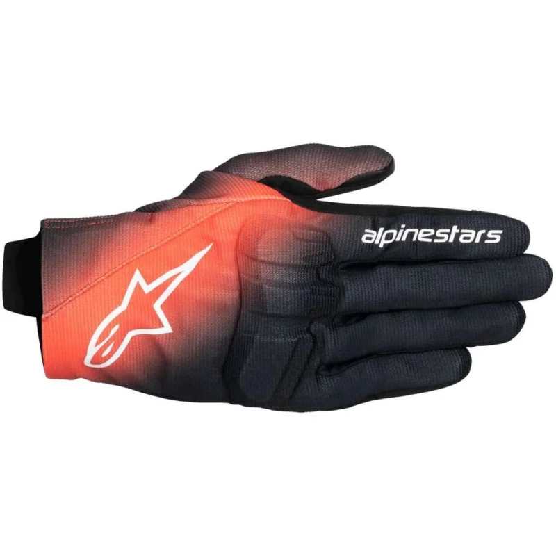 Must-Have Alpinestars REEF V2 Fabric Motorcycle Gloves Black Red Fluo White