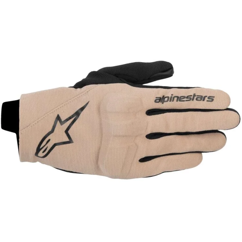 A Buon Prezzo Alpinestars REEF V2 Textile Motorcycle Gloves Brown Black