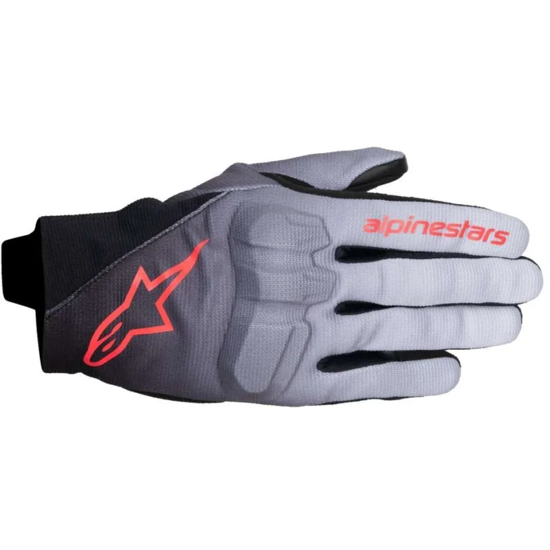 Alpinestars REEF V2 Women's Fabric Motorcycle Gloves Grey Black Pink Fluorescent Offerta