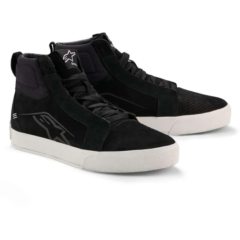 Alpinestars RIDE-63 LEATHER Motorcycle Shoes Black White Nuova Collezione
