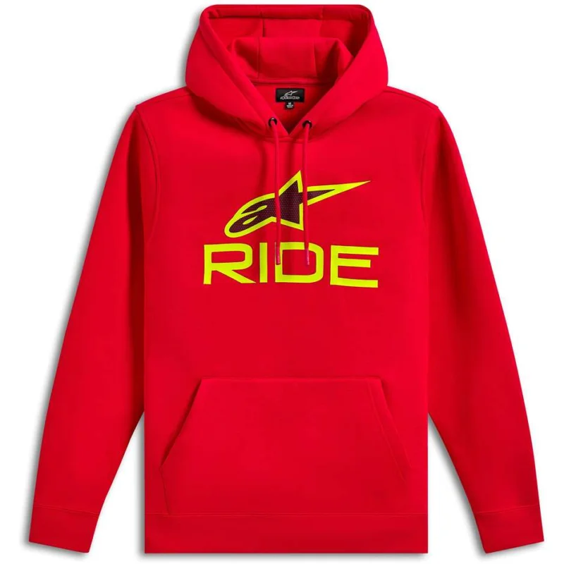 Promozione Alpinestars RIDE V3 Sweatshirt Red/Yellow High Visibility/Black