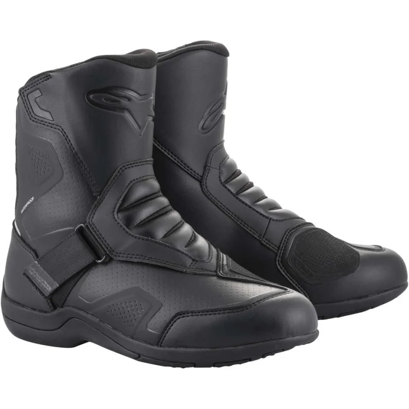 Alpinestars RIDGE v2 WP Waterproof Motorcycle Boots Black Black Economico