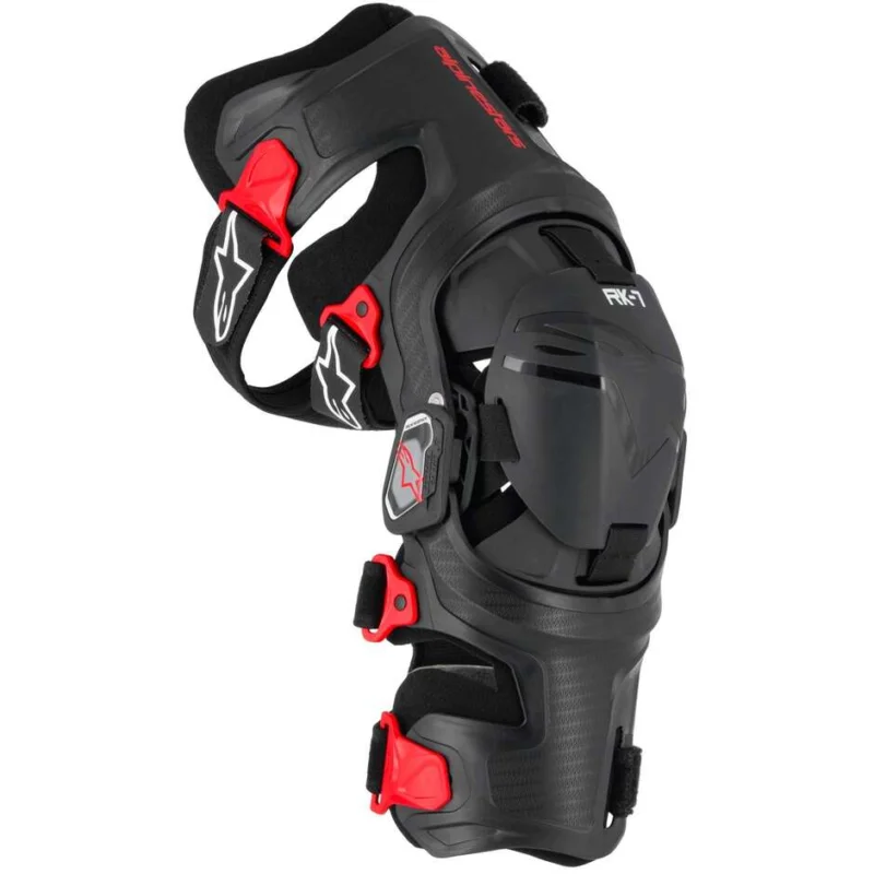 Più Venduto Alpinestars RK-7 PLASMA Motocross Enduro Knee Pads Black Red